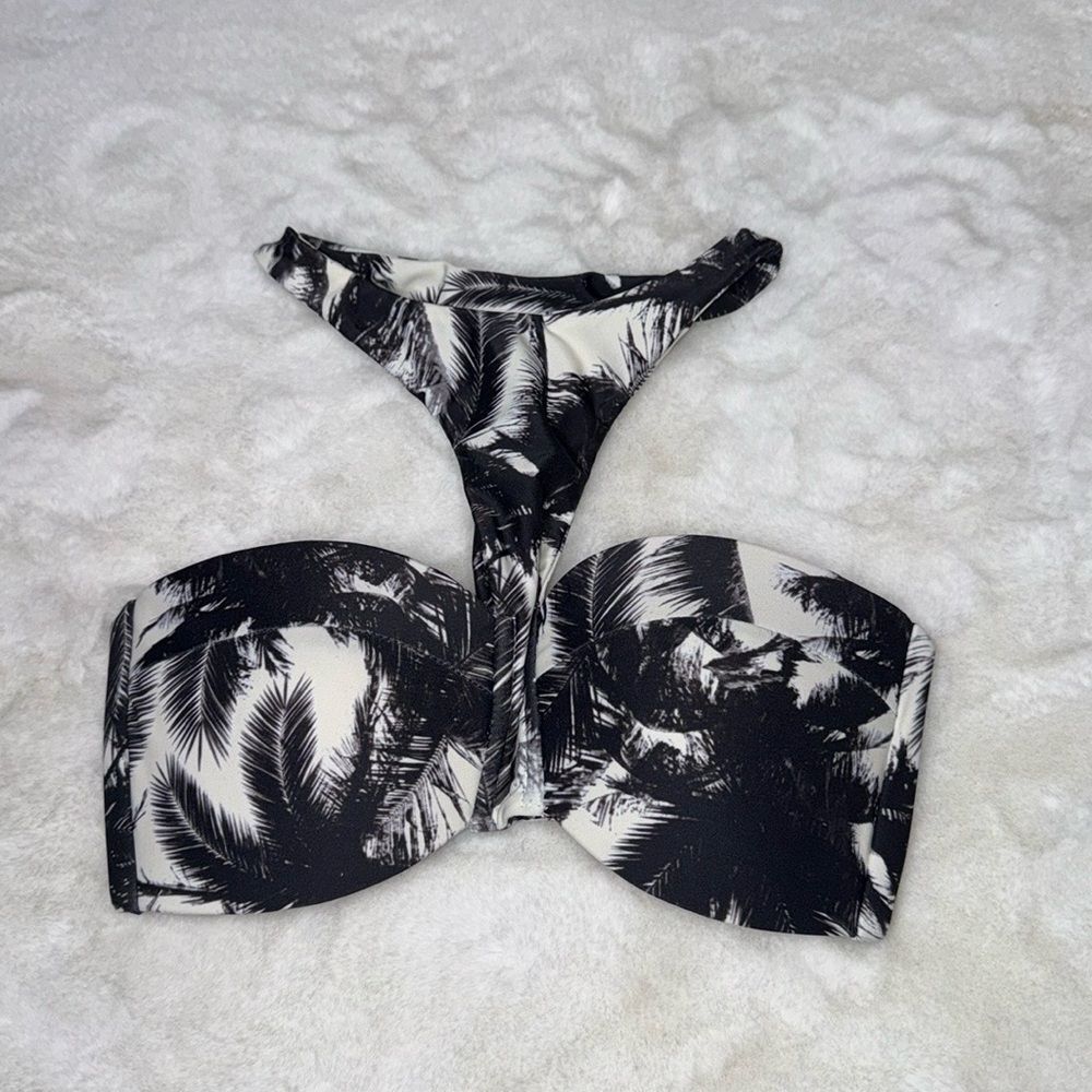 Mikoh MIKOH Padded Bandeau High Neck Bikini Top Size Small